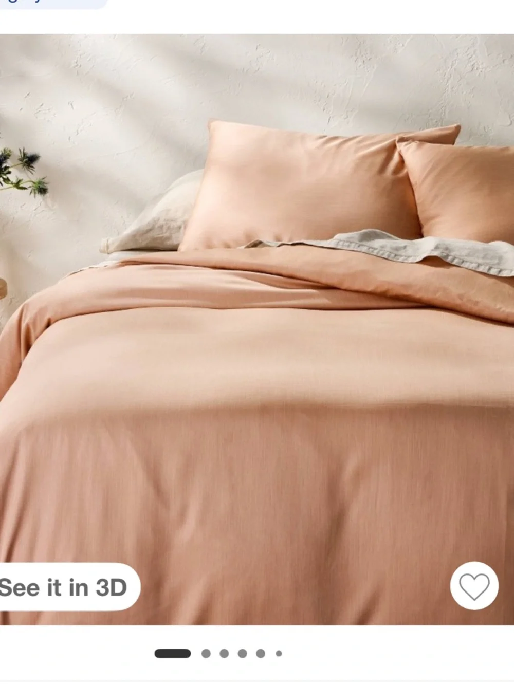 Casaluna King Rayon from Bamboo Duvet & Sham Set, Light Adobe Clay